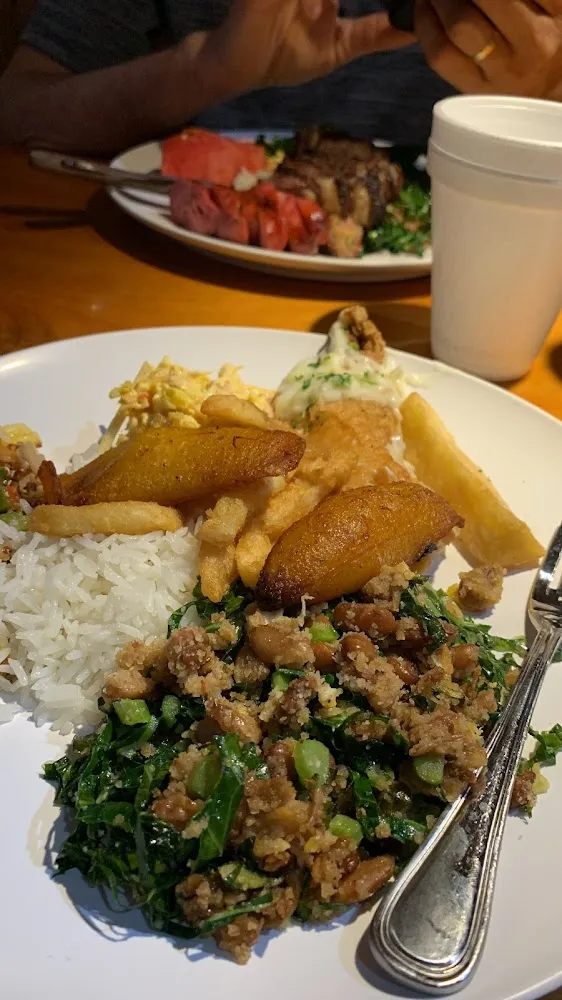 Arroz Tropeiro Banana Frita E Carne