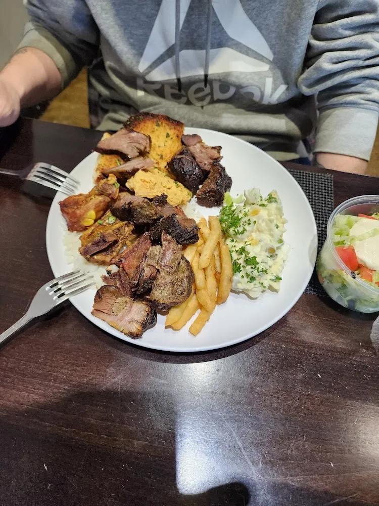 Garlic Bread and Caesar Salad
