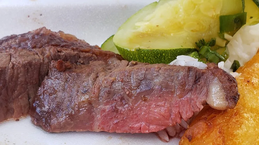 Steak with Fresh Seasonal Vegetables